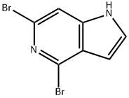 1H-Pyrrolo[3,2-c]pyridine, 4,6-dibromo- Structure