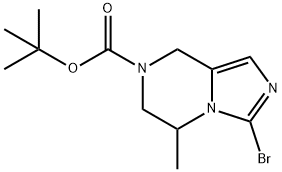 tert-butyl 3-bromo-5-methyl-5,6-dihydroimidazo[1,5-a]pyrazine-7(8H)-carboxylate 结构式