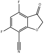 7-Benzofurancarbonitrile, 4,6-difluoro-2,3-dihydro-3-oxo-|