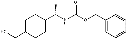 Carbamic acid, N-[(1S)-1-[4-(hydroxymethyl)cyclohexyl]ethyl]-, phenylmethyl ester,2089671-50-9,结构式