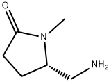 2-Pyrrolidinone, 5-(aminomethyl)-1-methyl-, (5S)- Struktur