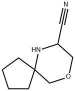 9-Oxa-6-azaspiro[4.5]decane-7-carbonitrile Structure