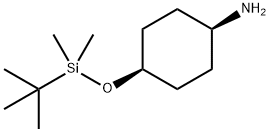 Cyclohexanamine, 4-[[(1,1-dimethylethyl)dimethylsilyl]oxy]-, cis- Struktur