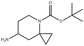 4-Azaspiro[2.5]octane-4-carboxylic acid, 7-amino-, 1,1-dimethylethyl ester Structure