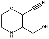 2-Morpholinecarbonitrile, 3-(hydroxymethyl)- 化学構造式