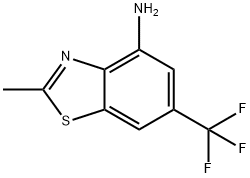 4-Benzothiazolamine, 2-methyl-6-(trifluoromethyl)- Structure