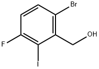 6-溴-3-氟-2-碘苄醇,2090447-89-3,结构式