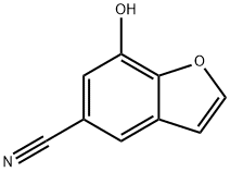 5-Benzofurancarbonitrile, 7-hydroxy- Struktur