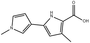 [2,3'-Bi-1H-pyrrole]-5-carboxylic acid, 1',4-dimethyl- 化学構造式