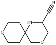 4,9-Dioxa-1-azaspiro[5.5]undecane-2-carbonitrile Structure