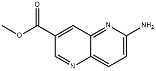 1,5-Naphthyridine-3-carboxylic acid, 6-amino-, methyl ester Structure