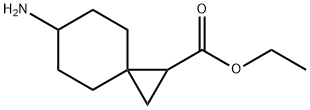 Spiro[2.5]octane-1-carboxylic acid, 6-amino-, ethyl ester Struktur