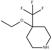Piperidine, 4-ethoxy-4-(trifluoromethyl)- Structure
