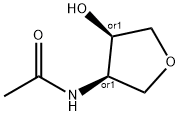 cis-N-(4-Hydroxy-tetrahydro-furan-3-yl)-acetamide Structure