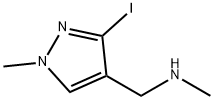 1H-Pyrazole-4-methanamine, 3-iodo-N,1-dimethyl- Structure
