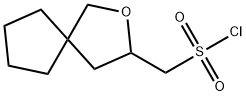 2-Oxaspiro[4.4]nonane-3-methanesulfonyl chloride 结构式