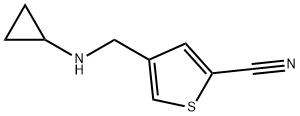 2-Thiophenecarbonitrile, 4-[(cyclopropylamino)methyl]- Struktur