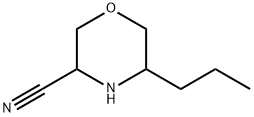 3-Morpholinecarbonitrile, 5-propyl- Structure
