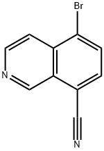 8-Isoquinolinecarbonitrile, 5-bromo- 化学構造式