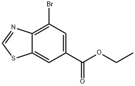 ethyl 4-bromo-1,3-benzothiazole-6-carboxylate Struktur