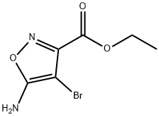 3-Isoxazolecarboxylic acid, 5-amino-4-bromo-, ethyl ester Structure
