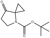 4-Azaspiro[2.4]heptane-4-carboxylic acid, 7-oxo-, 1,1-dimethylethyl ester 结构式