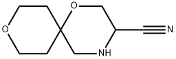 1,9-Dioxa-4-azaspiro[5.5]undecane-3-carbonitrile,2091811-84-4,结构式