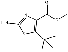 4-Thiazolecarboxylic acid, 2-amino-5-(1,1-dimethylethyl)-, methyl ester Structure
