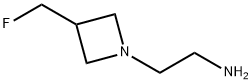 1-Azetidineethanamine, 3-(fluoromethyl)- Structure