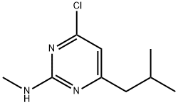 2-Pyrimidinamine, 4-chloro-N-methyl-6-(2-methylpropyl)- Struktur