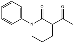 3-acetyl-1-phenylpiperidin-2-one 化学構造式