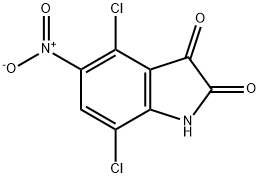 1H-Indole-2,3-dione, 4,7-dichloro-5-nitro- Structure