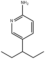 2-Pyridinamine, 5-(1-ethylpropyl)- Struktur