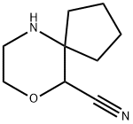 9-Oxa-6-azaspiro[4.5]decane-10-carbonitrile Structure