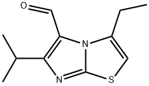 Imidazo[2,1-b]thiazole-5-carboxaldehyde, 3-ethyl-6-(1-methylethyl)- 化学構造式