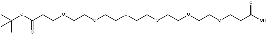 Acid-PEG6-t-butyl ester 化学構造式