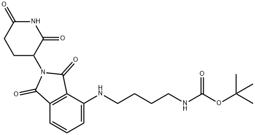 泊马度胺-NH-C4-氨基叔丁酯,2093388-52-2,结构式