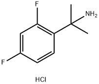 2-(2,4-二氟苯基)-2-丙胺盐酸盐 结构式