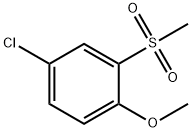 Benzene, 4-chloro-1-methoxy-2-(methylsulfonyl)-,20951-13-7,结构式