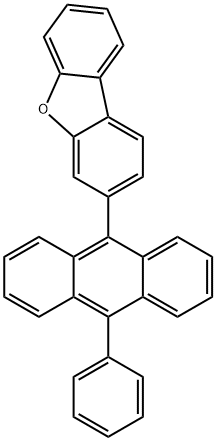 3-(10-Phenyl-anthracen-9-yl)-dibenzofuran 结构式