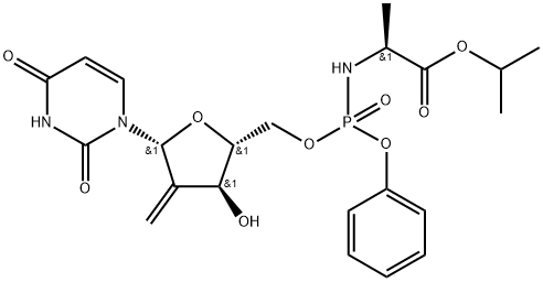 (2S)-isopropyl-2-(((((2R,3S,5R)-5-(2,4-dioxo-3,4-dihydropyrimidin-1(2H)-yl)-3-hydroxy-4-methylenetetrahydrofuran-2-yl)methoxy(phenoxy)phosphoryl)amino)propanoate|索非布韦杂质6