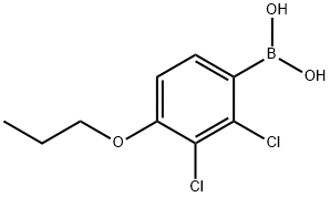 2,3-二氯-4-丙氧基苯基硼酸, 2096331-41-6, 结构式