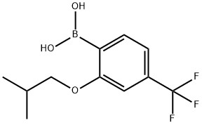 2-Isobutoxy-4-(trifluoromethyl)phenylboronic acid Structure