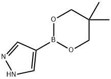 1H-Pyrazole, 4-(5,5-dimethyl-1,3,2-dioxaborinan-2-yl)- Struktur