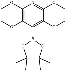 2,3,5,6-四甲氧基-4-(4,4,5,5-四甲基-1,3,2-二氧硼烷-2-基)吡啶, 2096995-77-4, 结构式