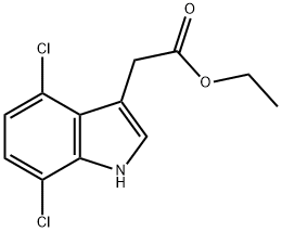 Ethyl 4,7-Dichloroindole-3-acetate Struktur