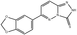 1,2,4-Triazolo[4,3-b]pyridazine-3(2H)-thione, 6-(1,3-benzodioxol-5-yl)- Structure