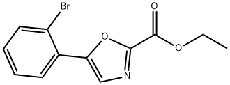 2-Oxazolecarboxylic acid, 5-(2-bromophenyl)-, ethyl ester 结构式