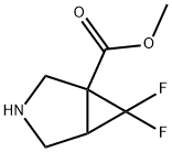 3-Azabicyclo[3.1.0]hexane-1-carboxylic acid, 6,6-difluoro-, methyl ester,2098097-82-4,结构式