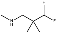 3,3-difluoro-N,2,2-trimethylpropan-1-amine HCl Structure